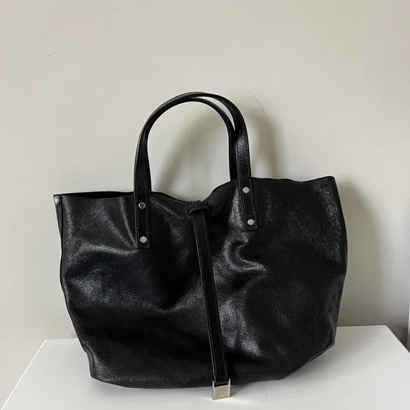 Tiffany & Co Reversible Black Suede/Leather Tote Bag (Small) - Picture 3 of 15